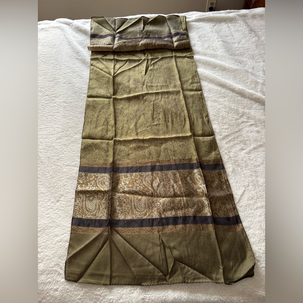 Green Silk Scarf